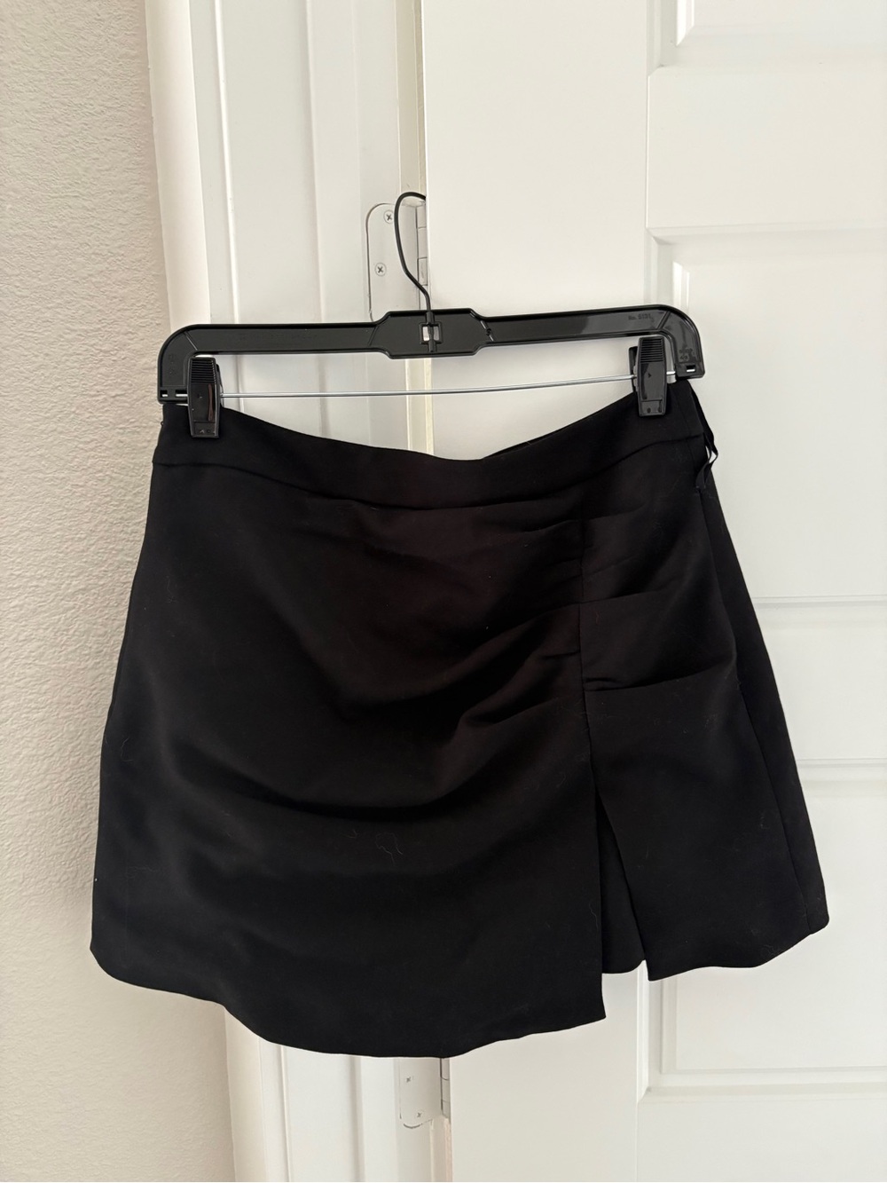 Suncoo black Mini Skort with Front Panel Detail